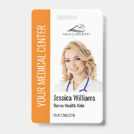 Hemtjänstassistent Medicinsk Foto-ID Orange