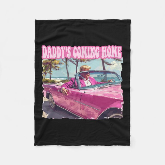 Hemtrump Shirt Funny Maga Donald Trump 2024 Fleecefilt (Framsidan)