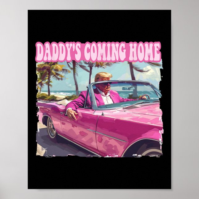 Hemtrump Shirt Funny Maga Donald Trump 2024 Poster (Framsidan)