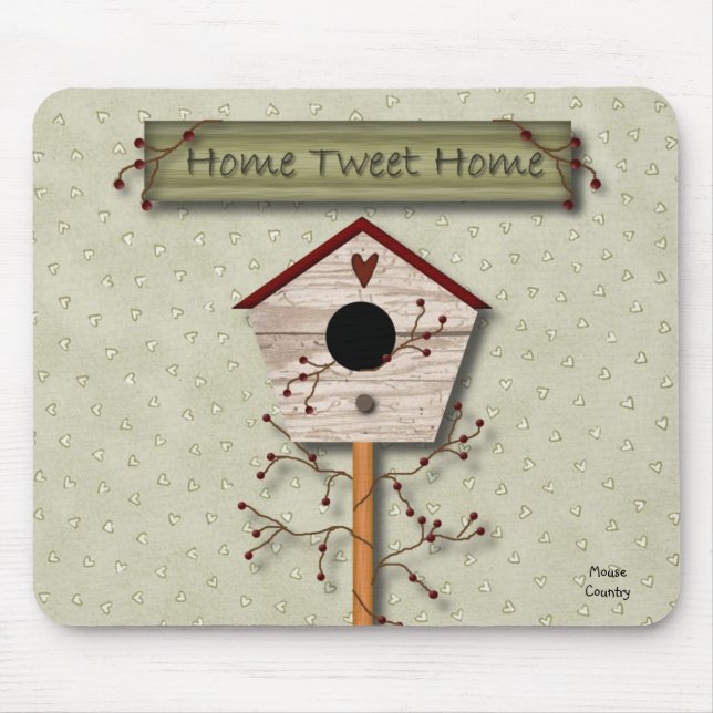Hemtweet Home Mousepad Musmatta (Framsidan)