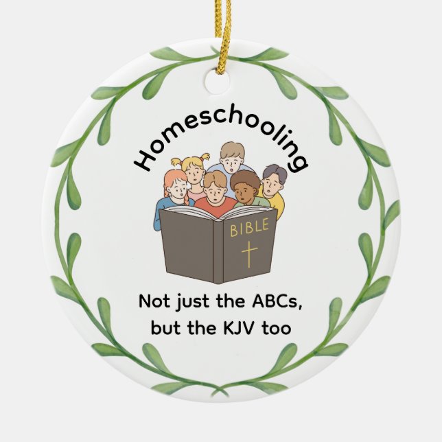 Hemundervisning Kooperativ Inte Bara ABC Julgransprydnad Keramik (Framsidan)