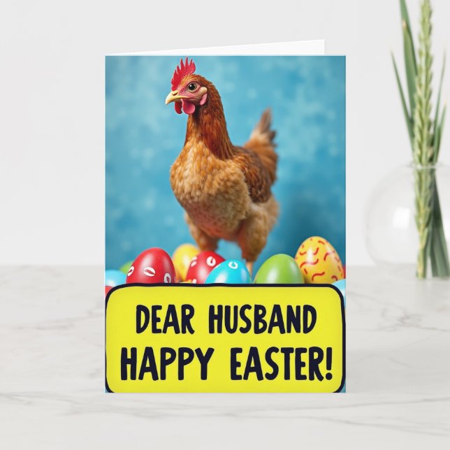 Hen And Egg Pattern Card Kort (Framsida)