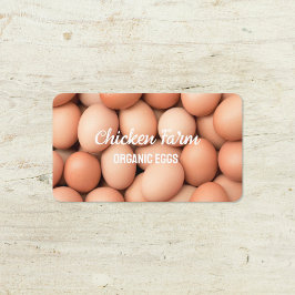 Hen Farm Organic Bio Eggs Visitkort