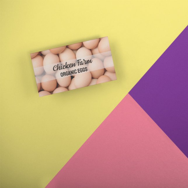 Hen Farm Organic Bio Eggs Visitkort (Skapare uppladdad)