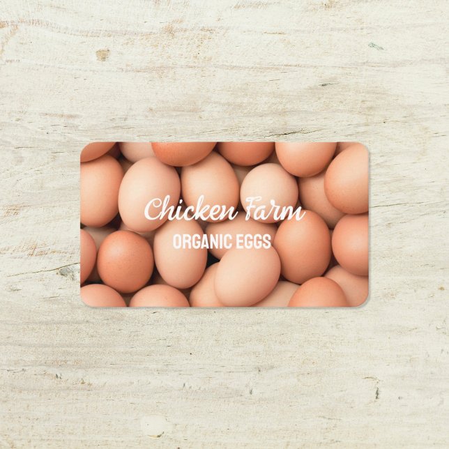 Hen Farm Organic Bio Eggs Visitkort (Eggs Visiting Cards)