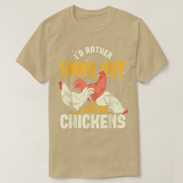 Hen Farming Poultry Farm Animal Farmer Funny Chick T Shirt (Design framsida)