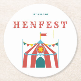 Hen Fest Pappersunderlägg Underlägg Papper Rund