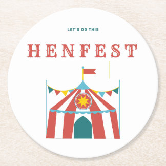 Hen Fest Pappersunderlägg Underlägg Papper Rund