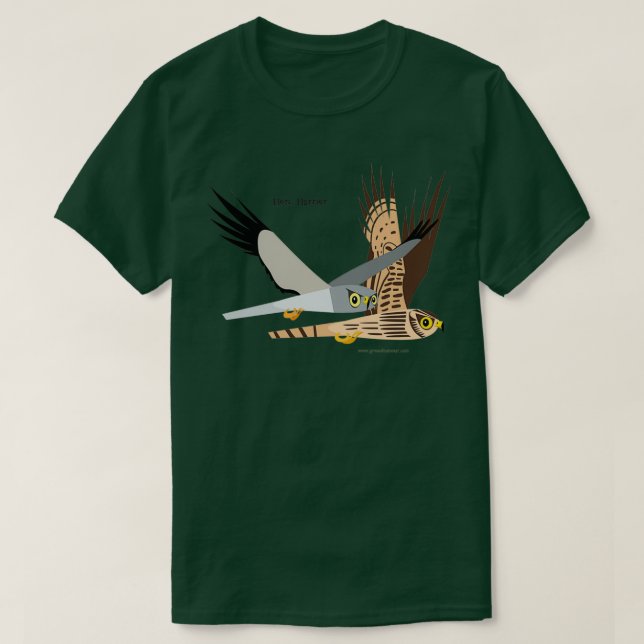 Hen Harrier caricature T Shirt (Design framsida)