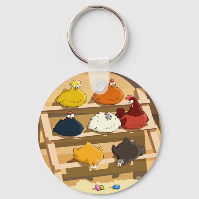Hen House Keychain Nyckelring (Framsida)