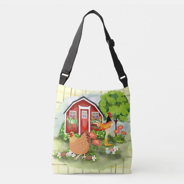 Hen House Tote Bag Axelväska (Framsida)