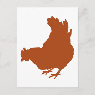 Hen [kyckling, jordbrukare, ekologiska ägg] vykort