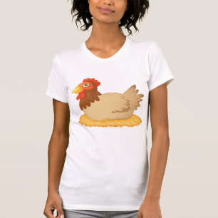 Hen Lay on Eggs Womens T-Shirt