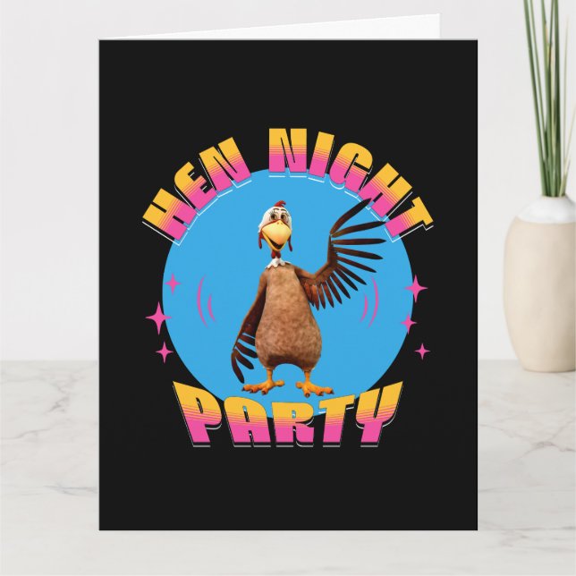 Hen Night Party Funny Bachelorette Party Kort (Framsida)
