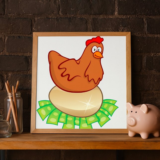 Hen On A Golden Egg Poster (Skapare uppladdad)