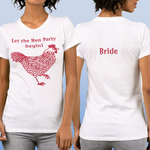 Hen Party Bachelorette Bride T Shirt