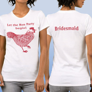 Hen Party Bachelorette Bridesmaid T Shirt