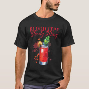Hen Party Blood Type Bloody Mary Cocktail för Bart T Shirt