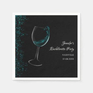 Hen party blue Mocktail bachelorette Party Pappersservett