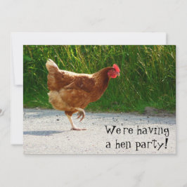 Hen Party! Inbjudan för bachelorette firande