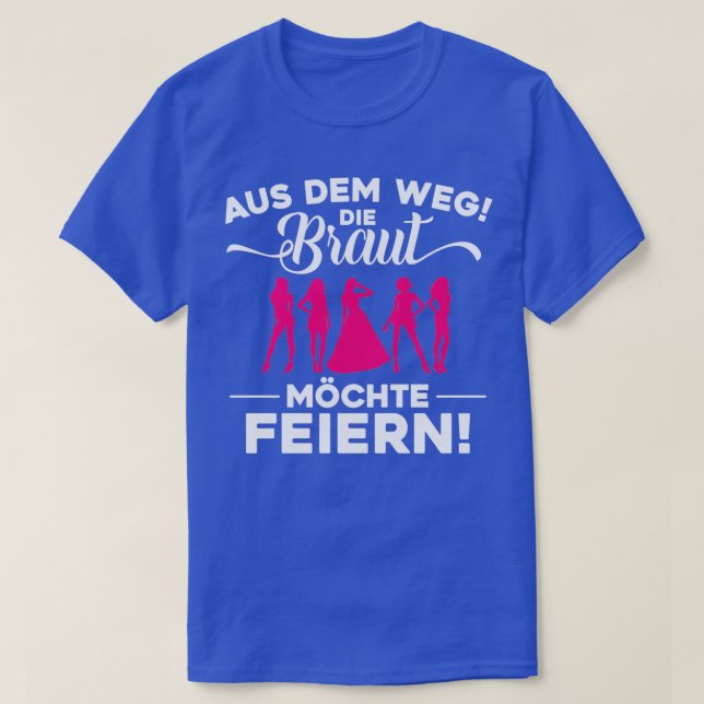 Hen Party Team Bride Gift 6 T Shirt (Design framsida)