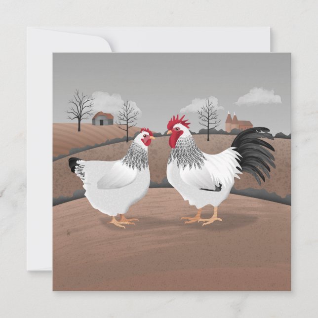 Hen & Rooster Card (Framsida)