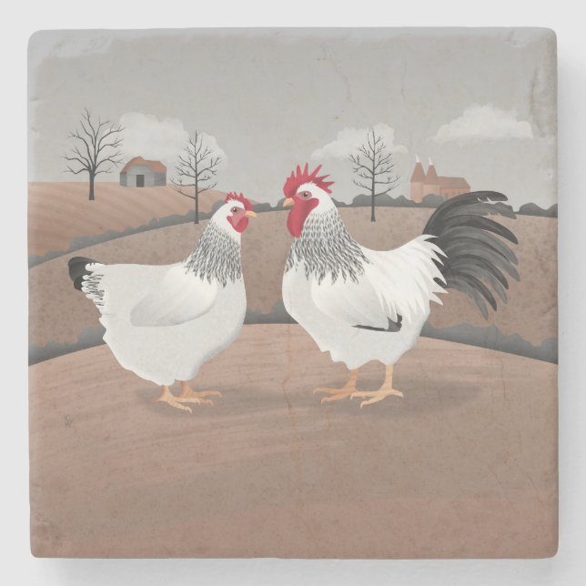 Hen & Rooster Stenunderlägg (Framsidan)