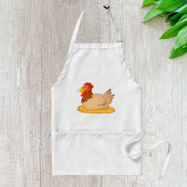 Hen Sitta om Nest Cute Farm Animal Förkläde (Skapare uppladdad)