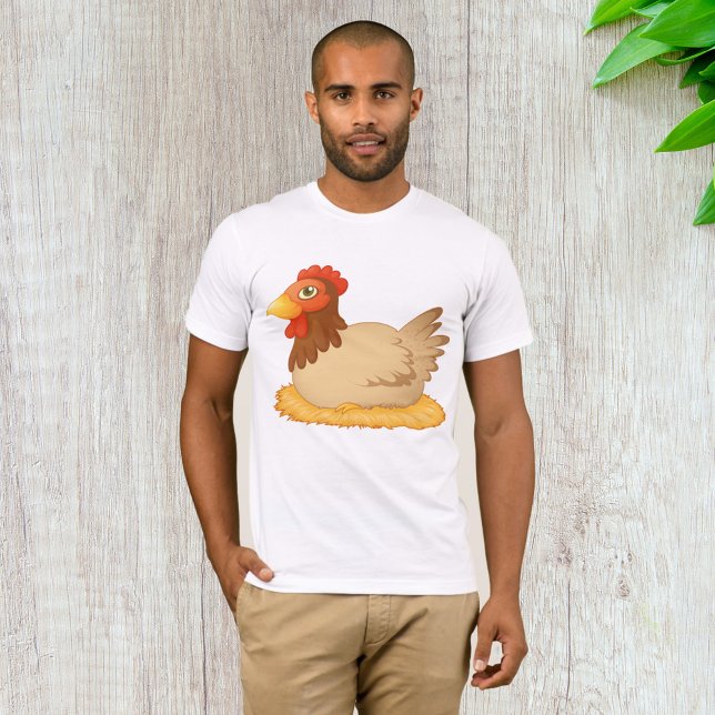 Hen Sitta om Nest Cute Farm Animal T Shirt (Skapare uppladdad)