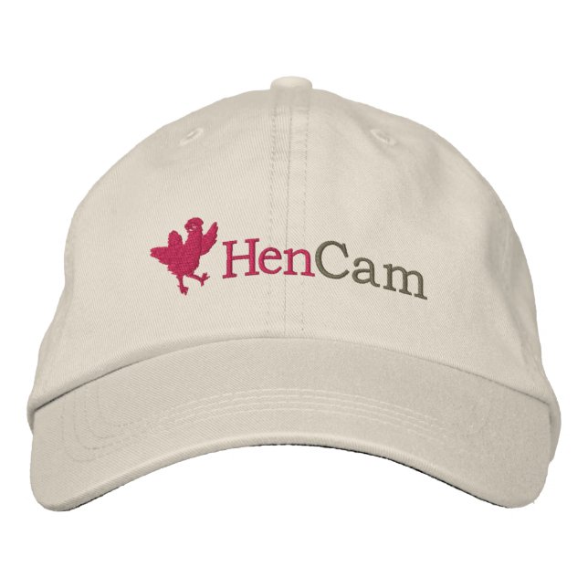 HenCam Baseball Cap Broderad Keps (Framsida)