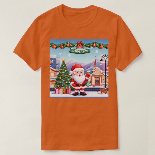 Henderson City jul T Shirt (Design framsida)
