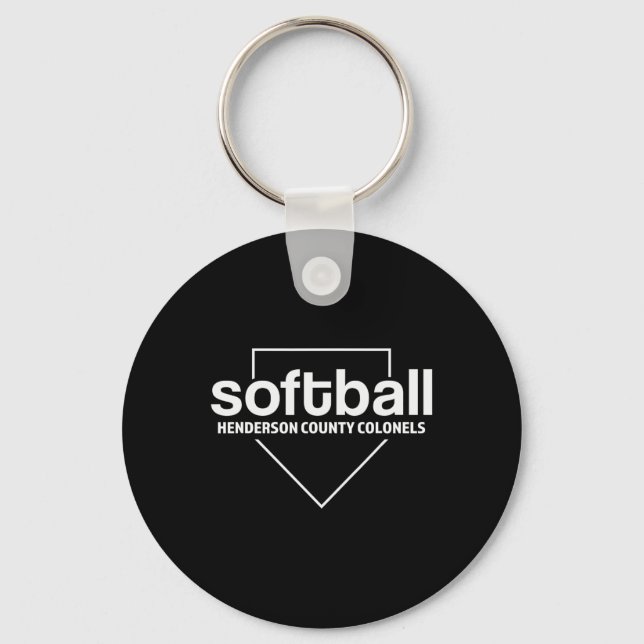 Henderson County Colonels Softboll Hemmaplatt  Nyckelring (Framsida)