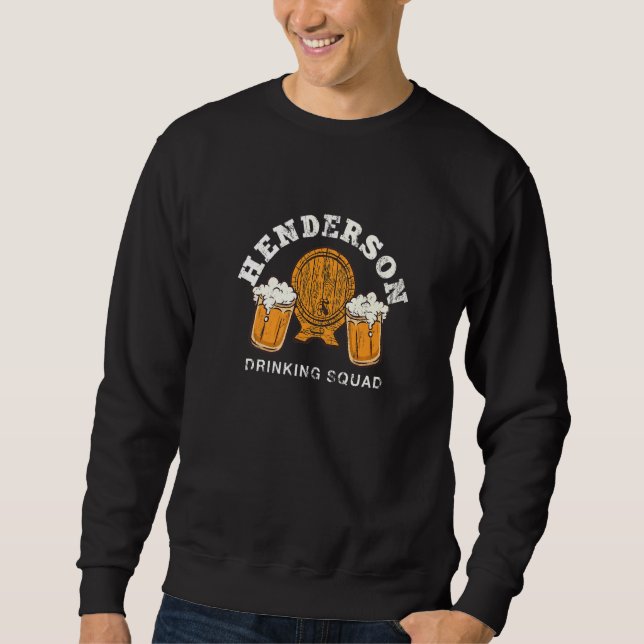 Henderson Drinking Squad Nevada Homebrewing Nv Bre Lång Ärmad Tröja (Framsida)