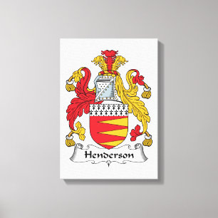 Henderson familjvapensköld canvastryck