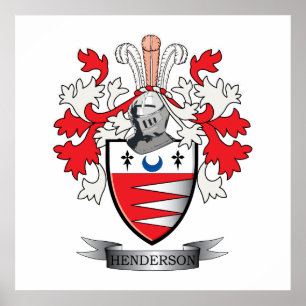 Henderson Family Crest Jackar av Arm Poster
