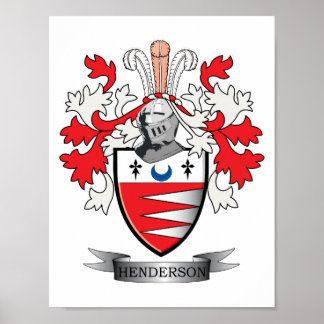 Henderson Family Crest Jackar av Arm Poster