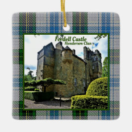 Henderson Klan Fordell Castle Tartan jul Julgransprydnad Keramik