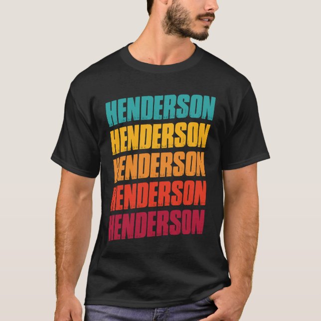 Henderson Nevada Souvenir  Retro Vintage Henderson T Shirt (Framsida)