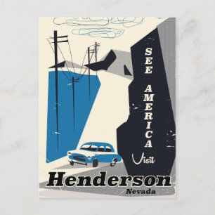 Henderson Nevada USA-reseaffisch Vykort