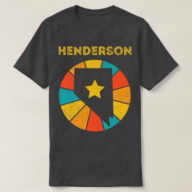 Henderson Nevada Vintage Distress Souvenir 1 T Shirt (Design framsida)