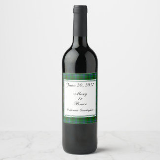 Henderson Scottish Bröllop Vin etikett