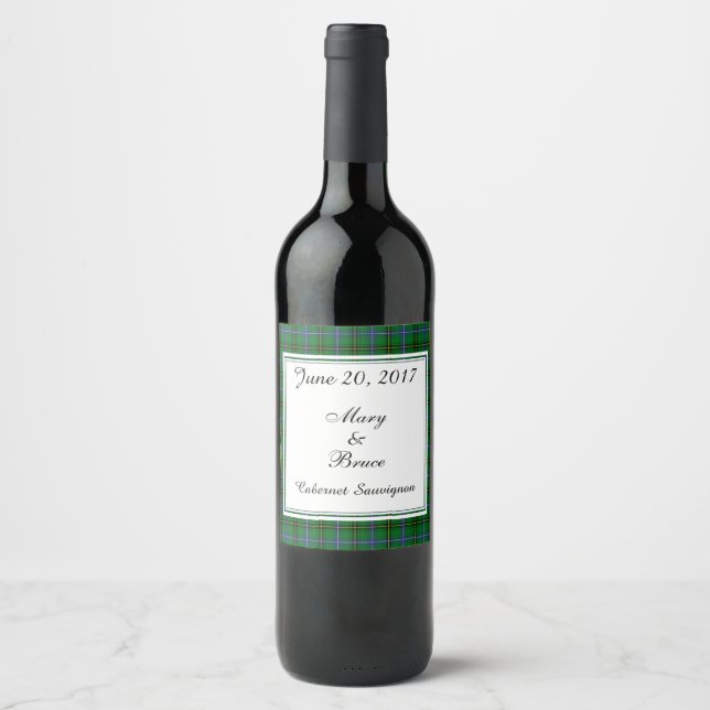 Henderson Scottish Bröllop Vin etikett (Framsida)