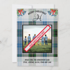 Henderson Scottish Klan Tartan Photo jul Julkort