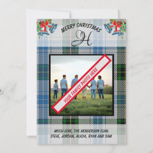 Henderson Scottish Klan Tartan Photo jul Julkort