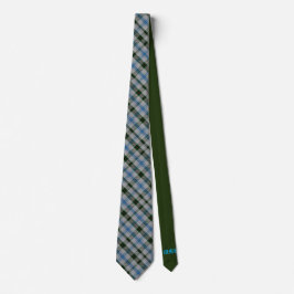 Henderson Scottish Klan Tartan Solid Grönt Initial Slips