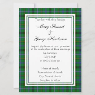 Henderson Scottish Wedding-inbjudan Inbjudningar