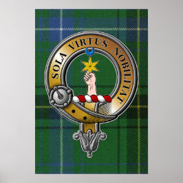 Henderson Tartan & Badge Poster