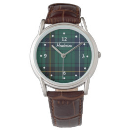 Henderson Tartan Play Faced Anpassningsbar Watch Armbandsur