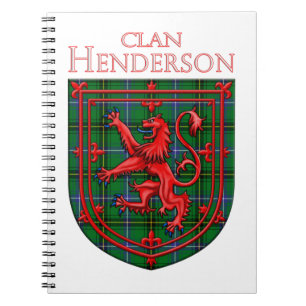 Henderson Tartan Scottish Play Lejon Rampant Anteckningsbok