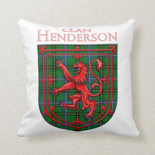 Henderson Tartan Scottish Play Lejon Rampant Kudde